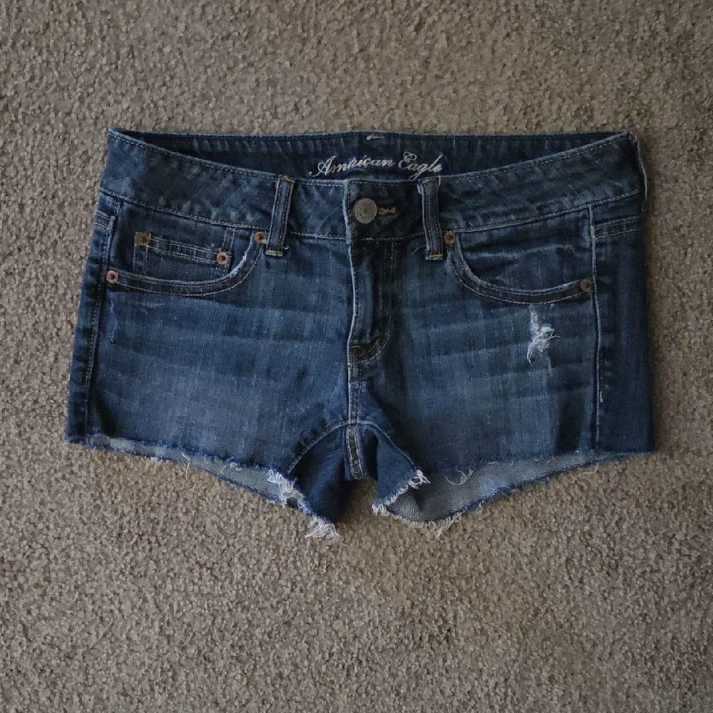 American Eagle Outfitters Dark Blue Jean Shorts